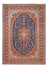 Alfombra persa - Keshan - 350 x 255 cm - azul oscuro