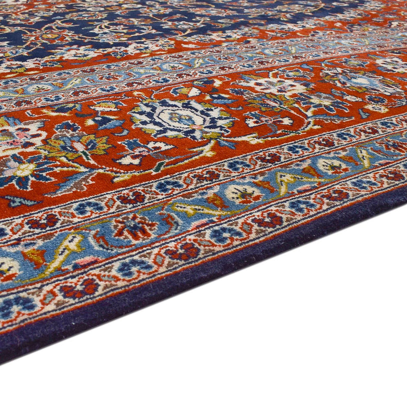 Alfombra persa - Keshan - 350 x 255 cm - azul oscuro