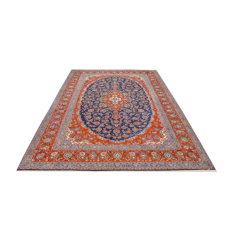 Alfombra persa - Keshan - 350 x 255 cm - azul oscuro
