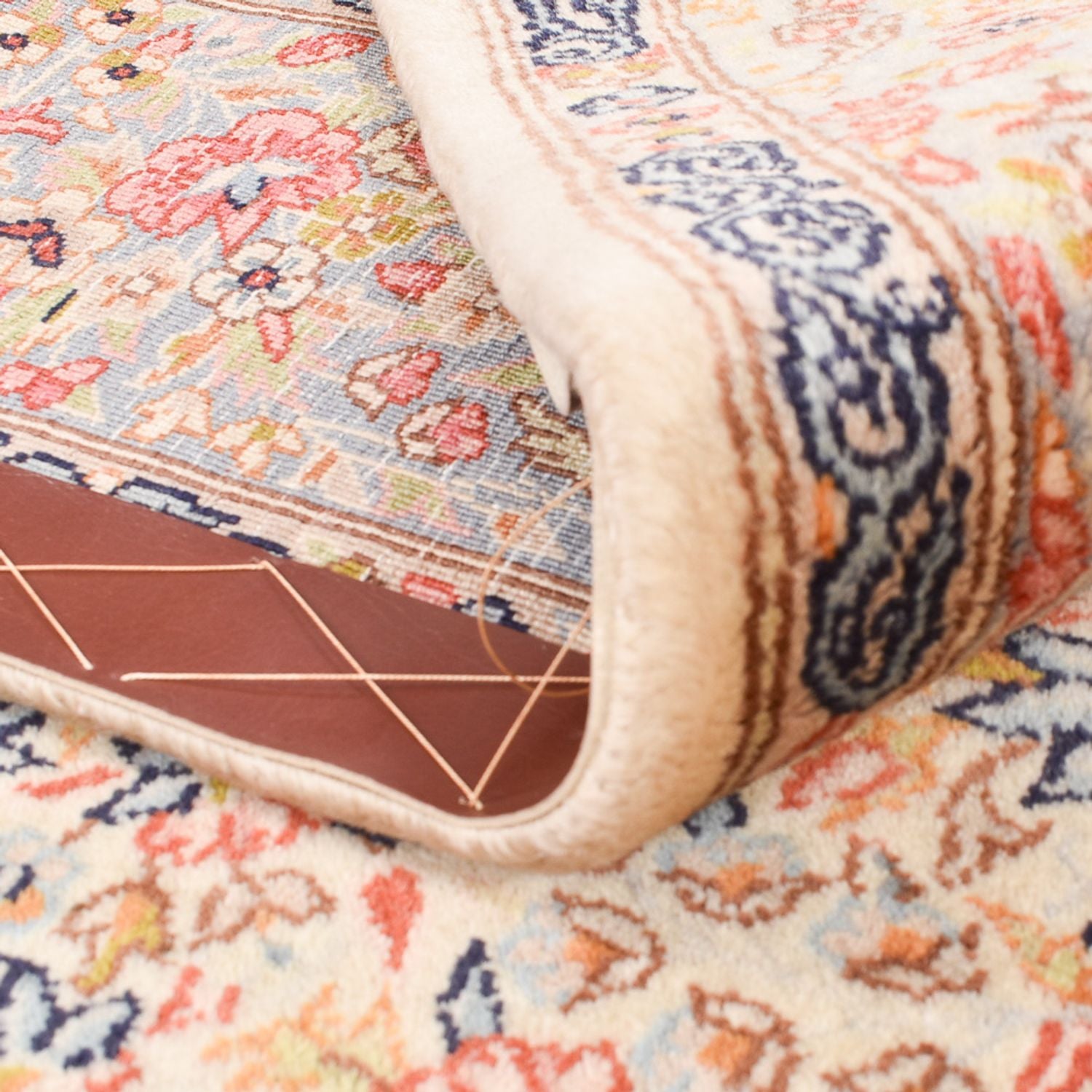 Alfombra persa - Real - 217 x 149 cm - beige claro