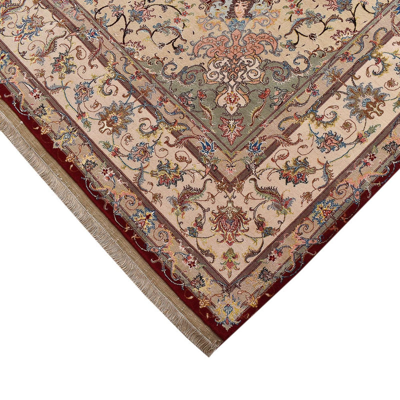 Alfombra Persa - Tabriz - Real - 305 x 198 cm - rojo