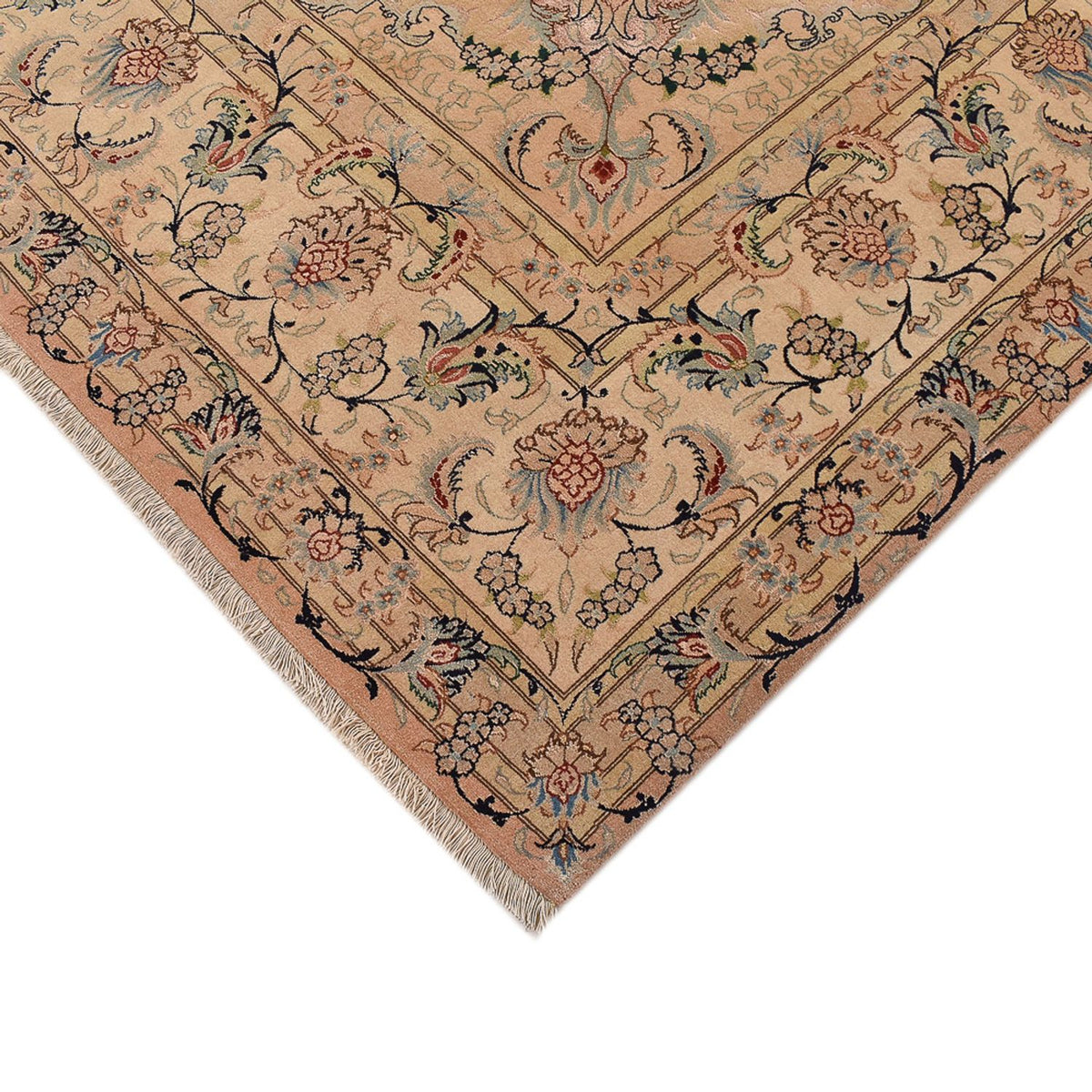 Alfombra Persa - Tabriz - Real - 367 x 258 cm - beige oscuro
