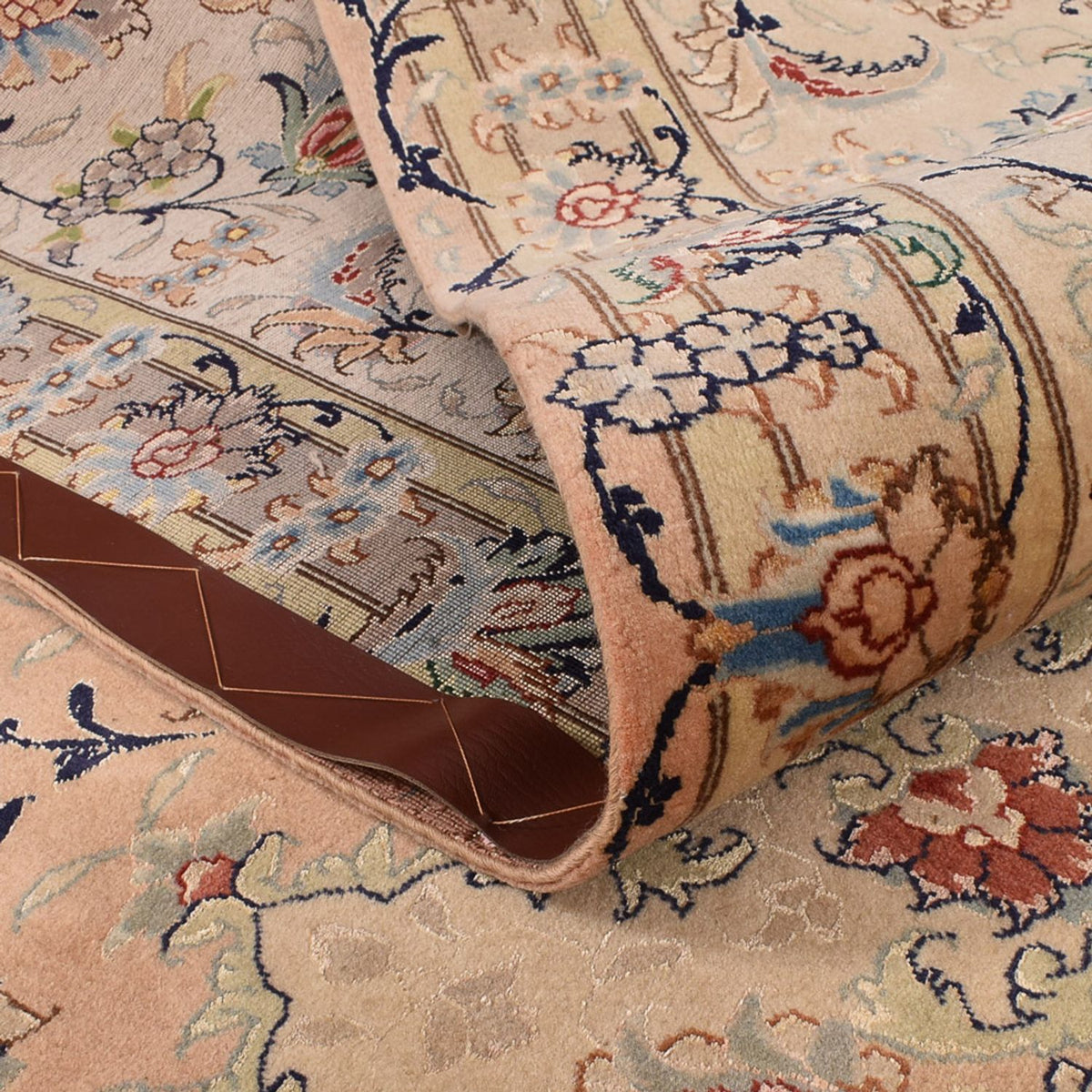 Alfombra Persa - Tabriz - Real - 367 x 258 cm - beige oscuro