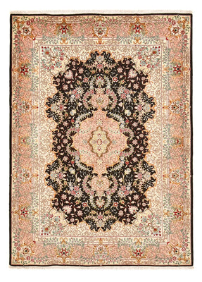Alfombra Persa - Tabriz - Real - 210 x 151 cm - azul oscuro