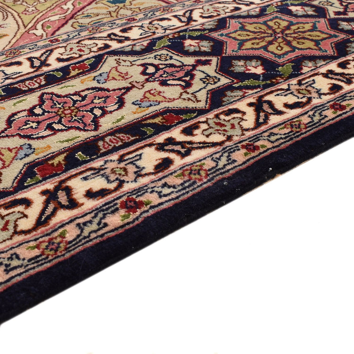 Alfombra Persa - Tabriz - Real - 250 x 208 cm - beige oscuro