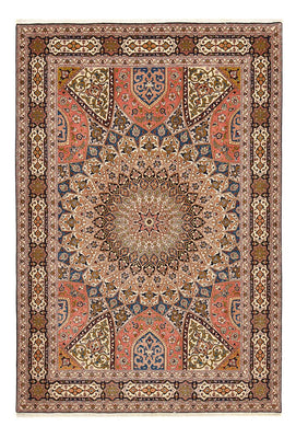 Alfombra Persa - Tabriz - Real - 250 x 170 cm - beige oscuro