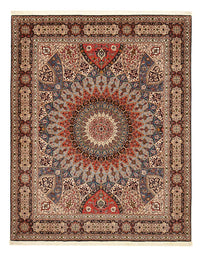 Alfombra Persa - Tabriz - Real - 255 x 205 cm - beige oscuro