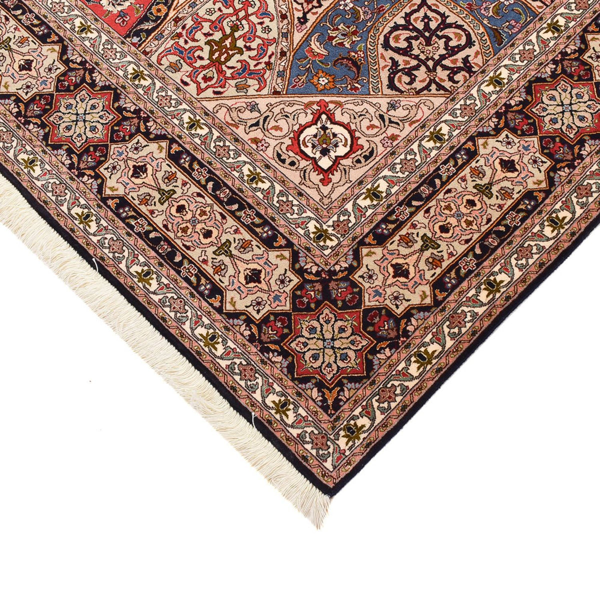 Alfombra Persa - Tabriz - Real - 255 x 205 cm - beige oscuro