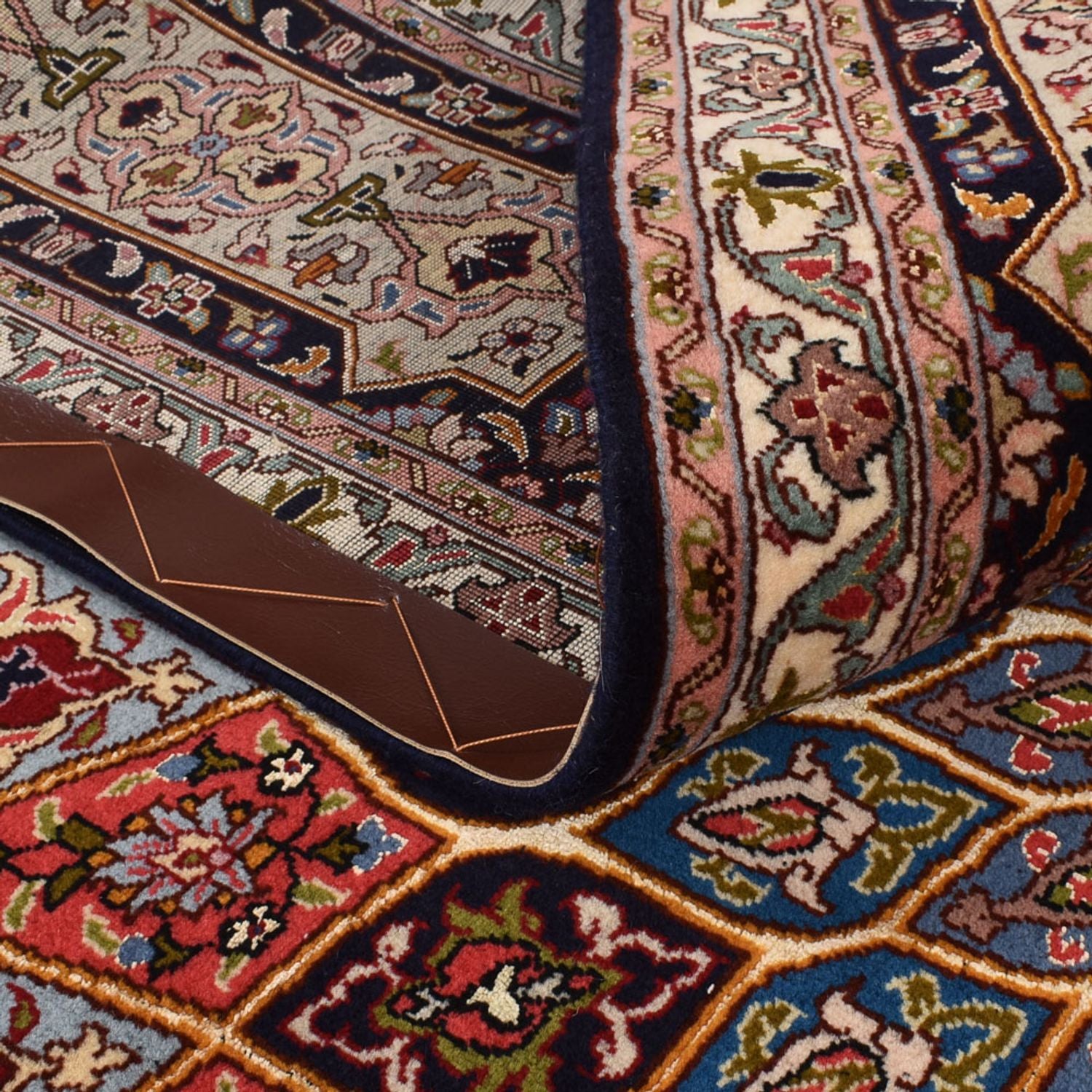 Alfombra Persa - Tabriz - Real - 255 x 205 cm - beige oscuro