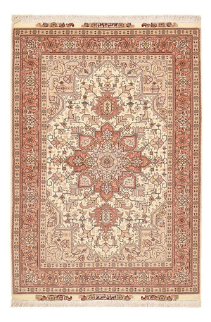 Alfombra Persa - Tabriz - Real - 161 x 105 cm - rojo claro