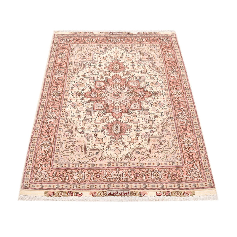 Alfombra Persa - Tabriz - Real - 161 x 105 cm - rojo claro