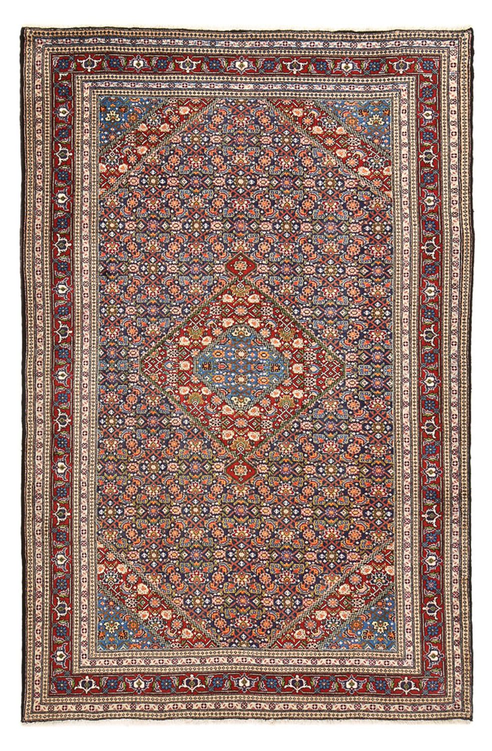 Alfombra persa - Nómada - 292 x 195 cm - rojo burdeos