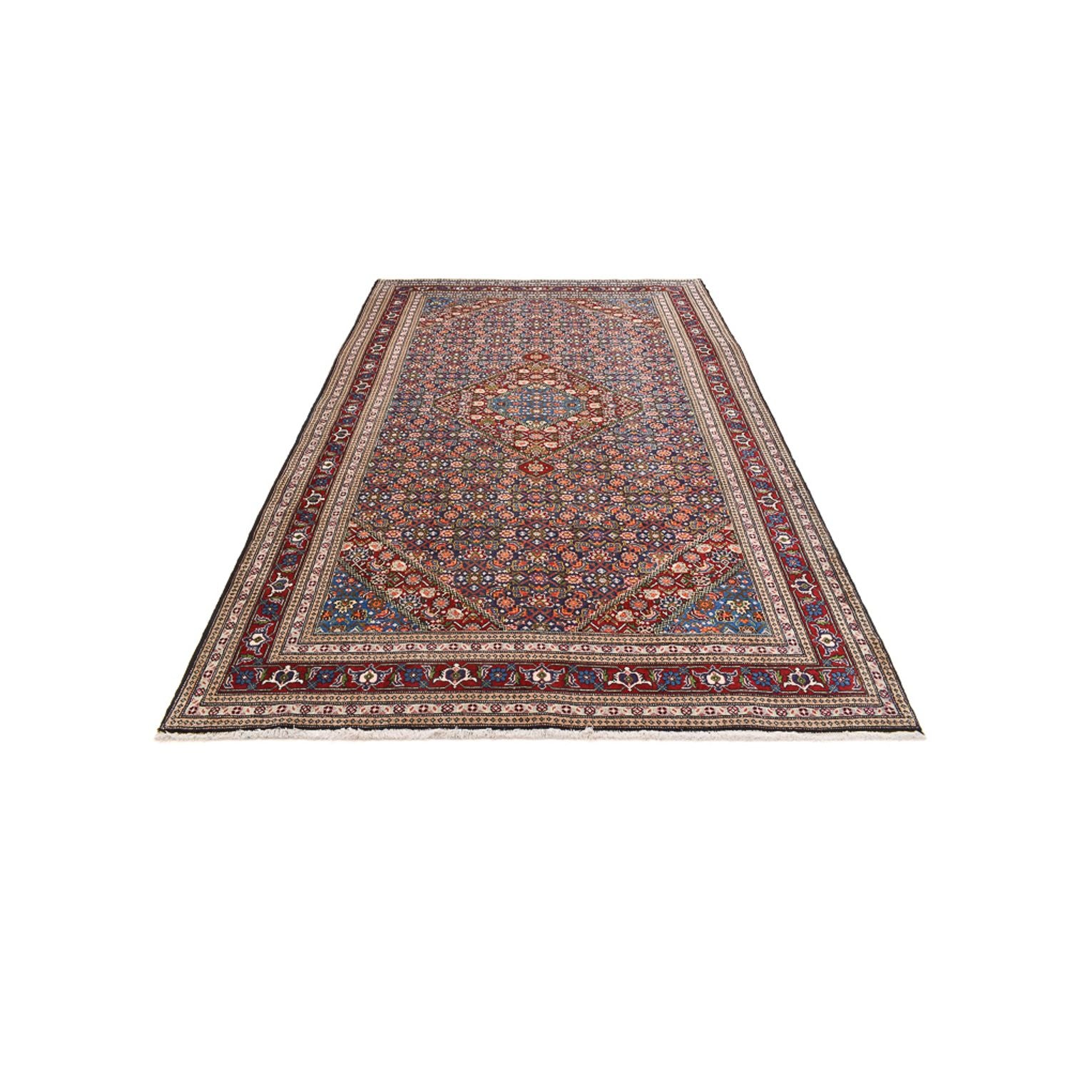 Alfombra persa - Nómada - 292 x 195 cm - rojo burdeos
