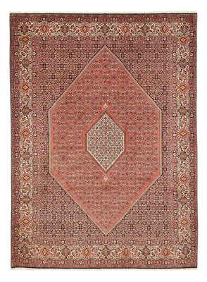 Alfombra persa - Bidjar - 400 x 292 cm - rojo burdeos