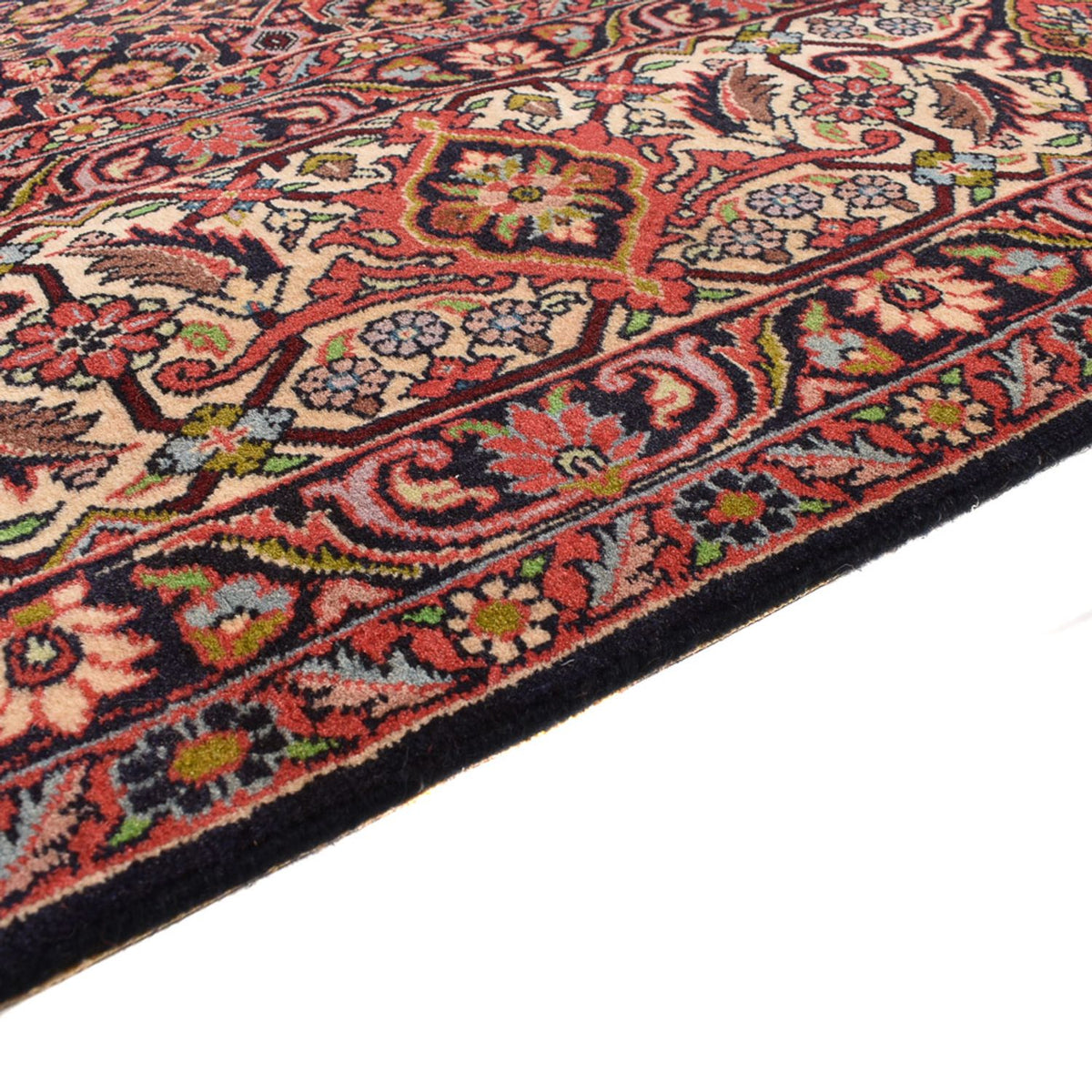 Alfombra persa - Bidjar - 400 x 292 cm - rojo burdeos
