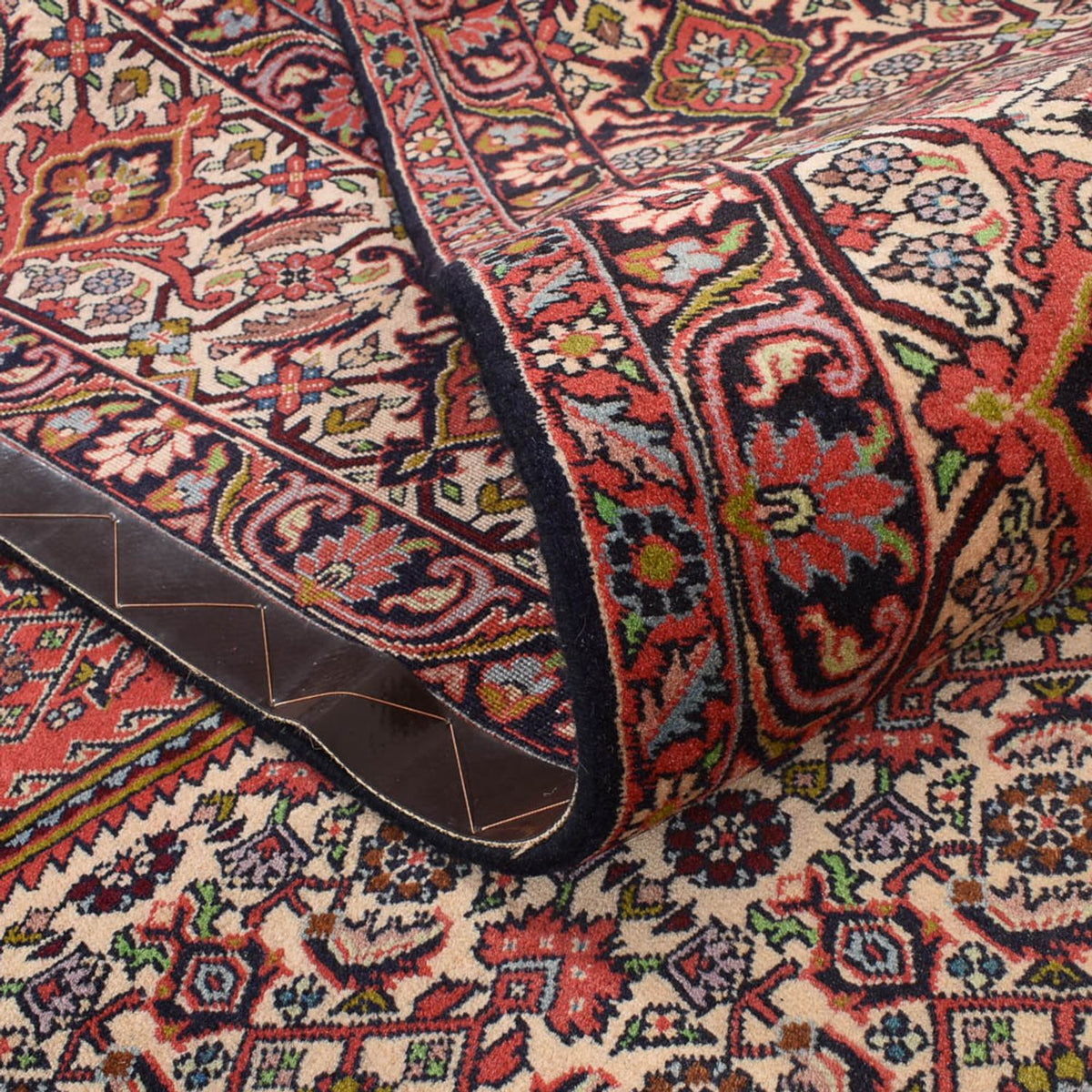 Alfombra persa - Bidjar - 400 x 292 cm - rojo burdeos