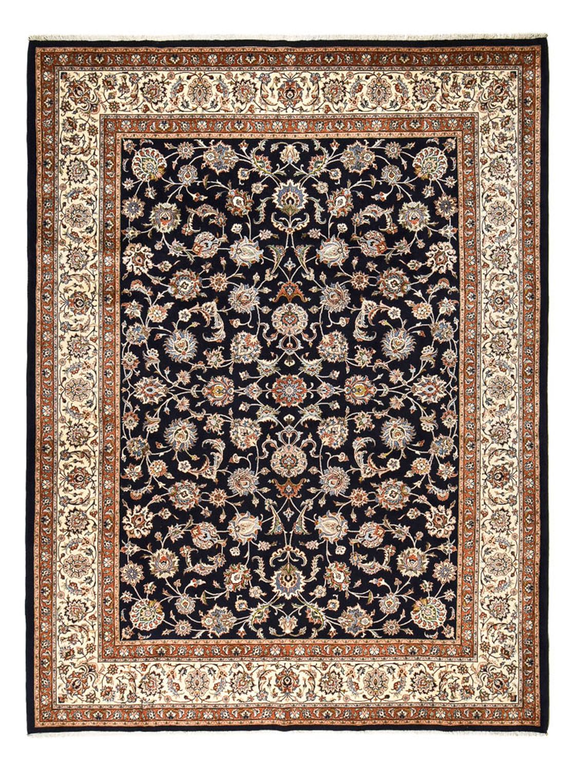 Alfombra persa - Clásica - Real - 403 x 298 cm - azul oscuro