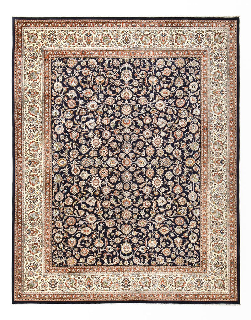 Alfombra persa - Clásica - Real - 388 x 300 cm - azul oscuro