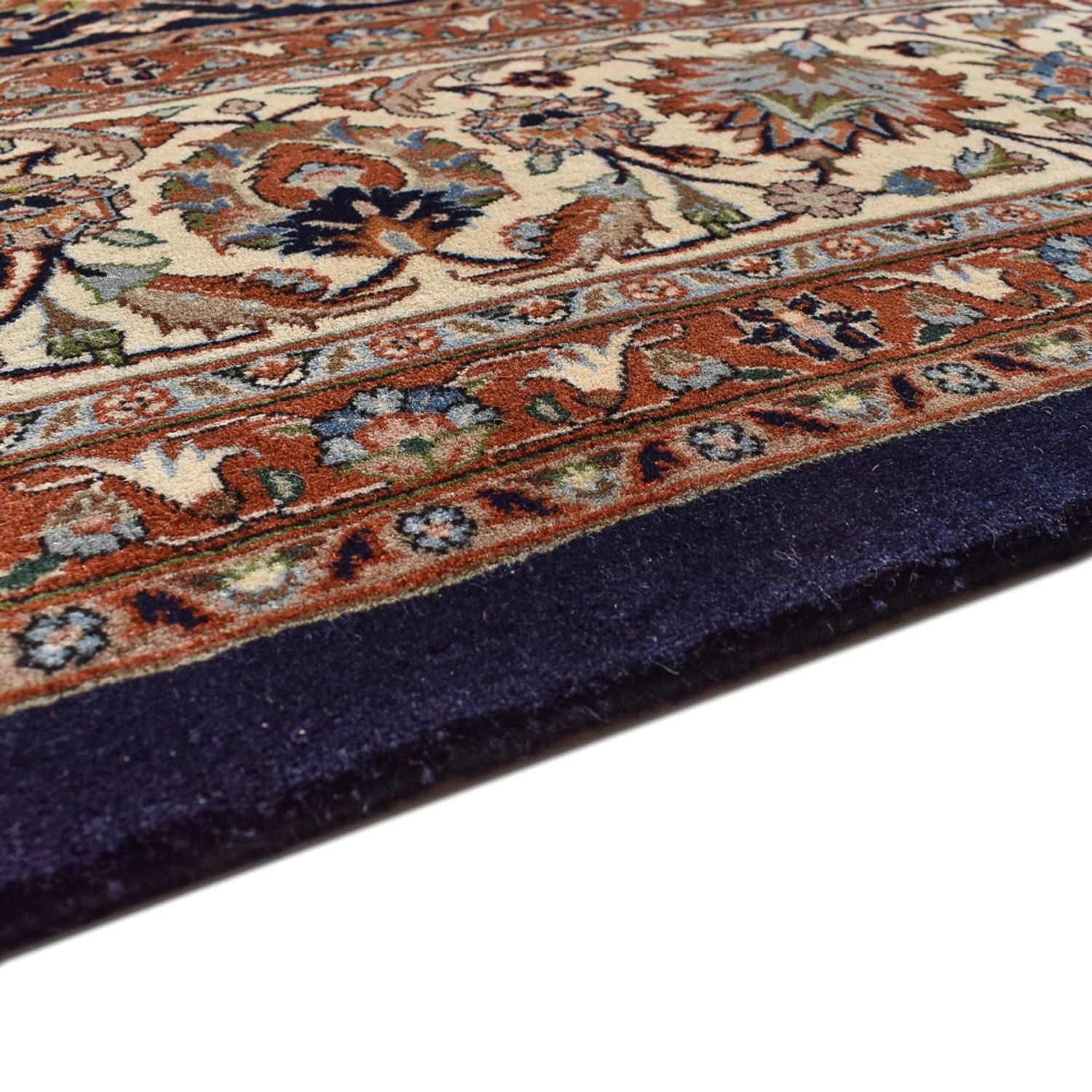 Alfombra persa - Clásica - Real - 388 x 300 cm - azul oscuro