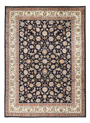 Alfombra persa - Clásica - Real - 345 x 248 cm - azul oscuro