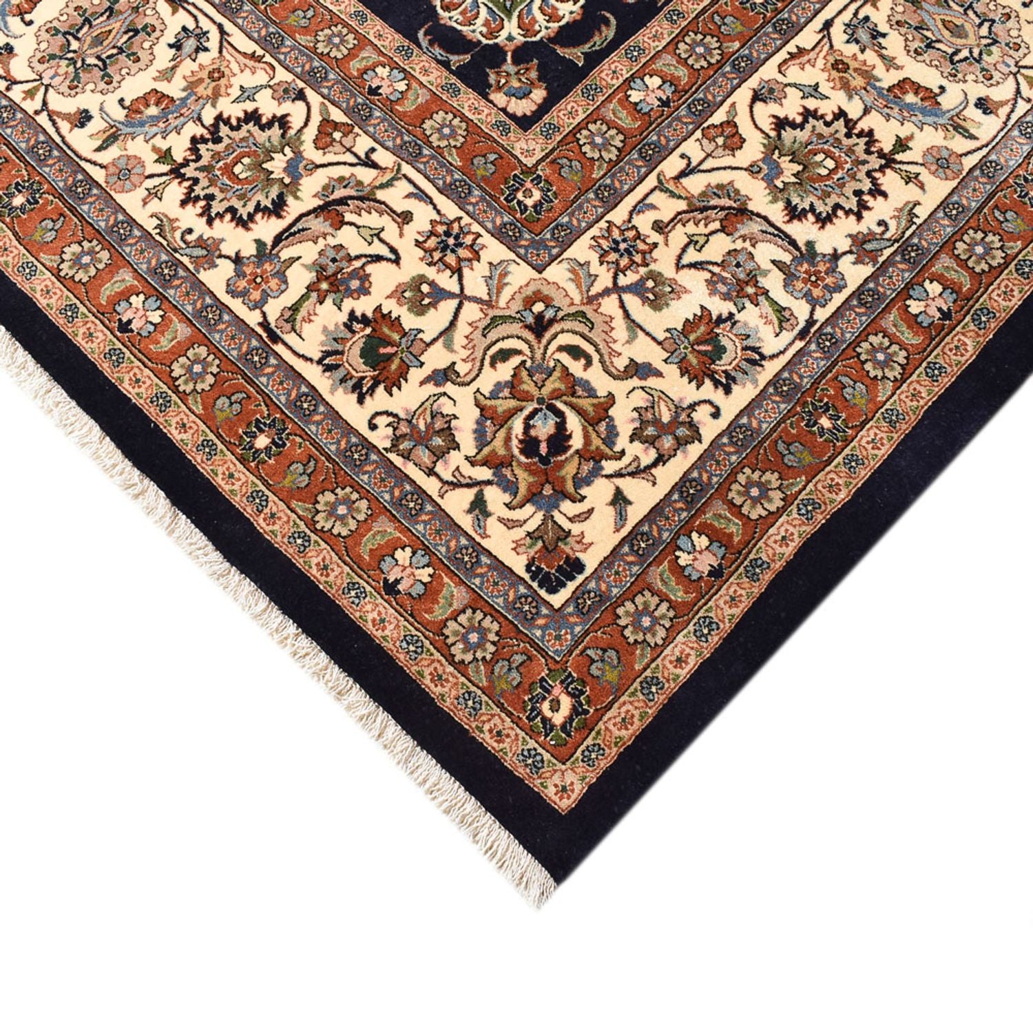 Alfombra persa - Clásica - Real - 384 x 304 cm - azul oscuro