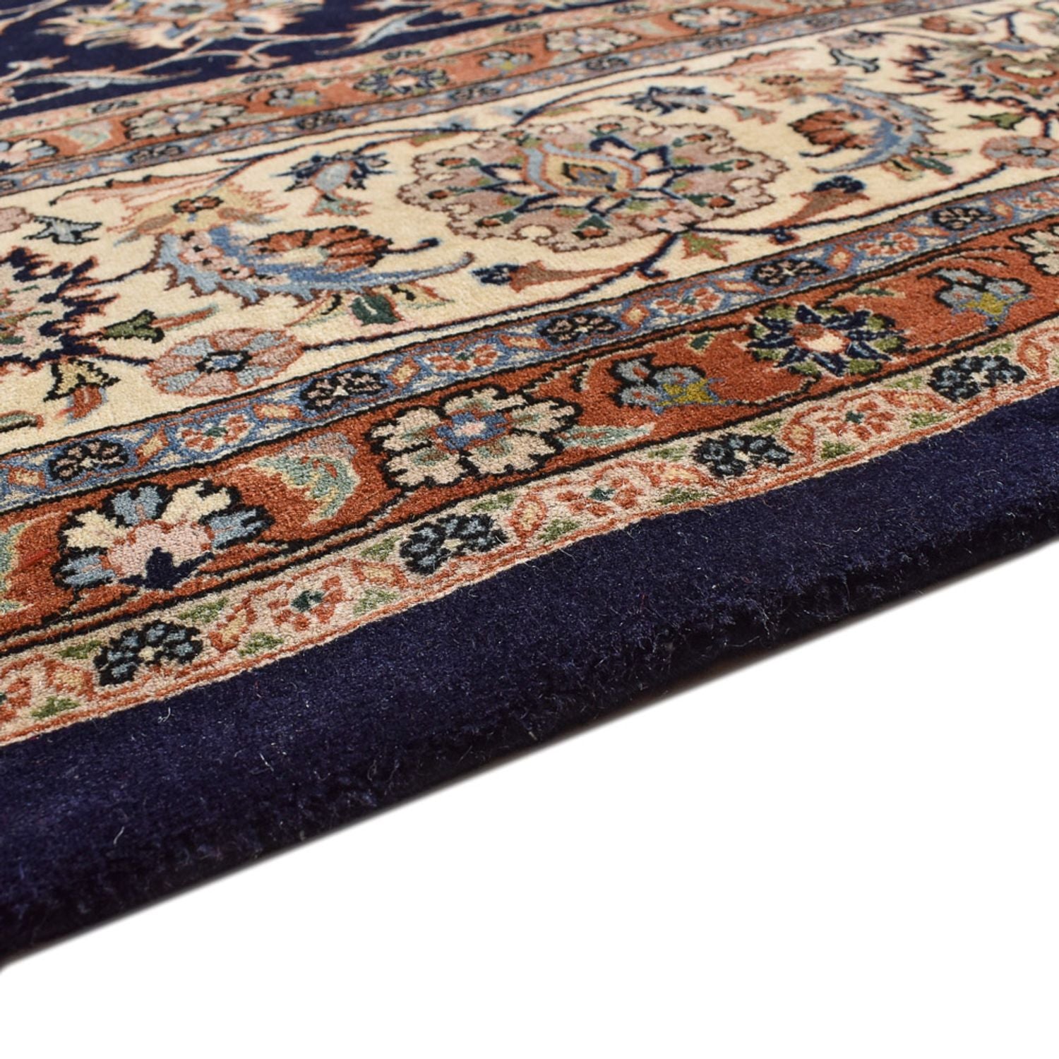 Alfombra persa - Clásica - Real - 384 x 304 cm - azul oscuro