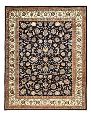 Alfombra persa - Clásica - Real - 392 x 300 cm - azul oscuro