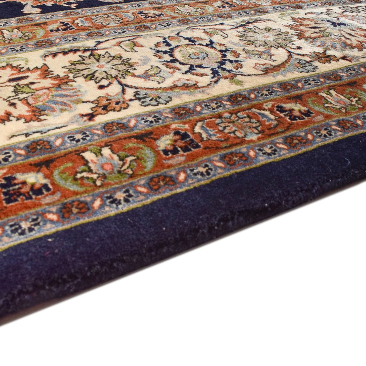 Alfombra persa - Clásica - Real - 381 x 302 cm - azul oscuro