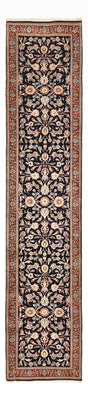 Alfombra de pasillo Alfombra persa - Clásica - 334 x 75 cm - azul oscuro