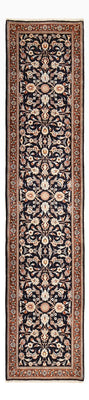 Alfombra de pasillo Alfombra persa - Clásica - 335 x 77 cm - azul oscuro