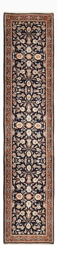 Alfombra de pasillo Alfombra persa - Clásica - 335 x 77 cm - azul oscuro