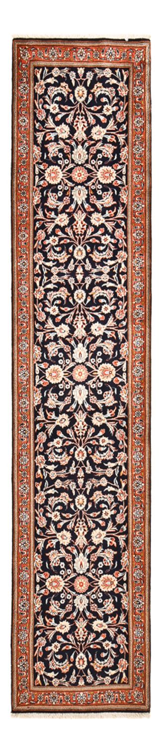 Alfombra de pasillo Alfombra persa - Clásica - 344 x 78 cm - azul oscuro