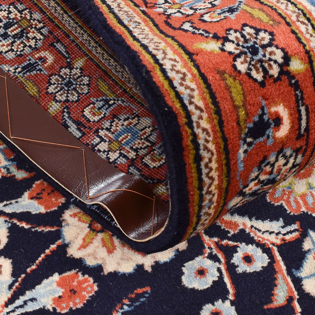 Alfombra de pasillo Alfombra persa - Clásica - 344 x 78 cm - azul oscuro