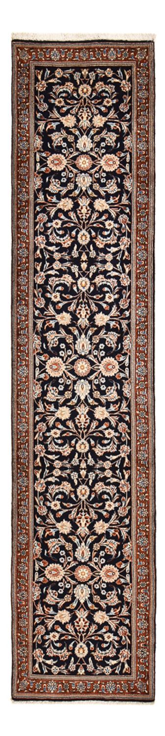 Alfombra de pasillo Alfombra persa - Clásica - 330 x 74 cm - azul oscuro