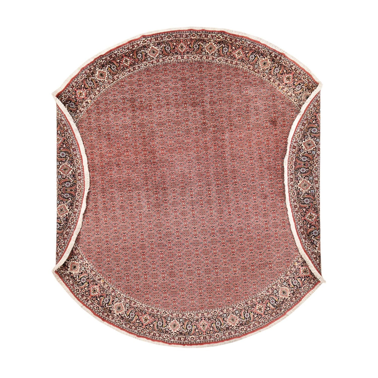 Alfombra persa - Bidjar redondo  - 400 x 400 cm - óxido