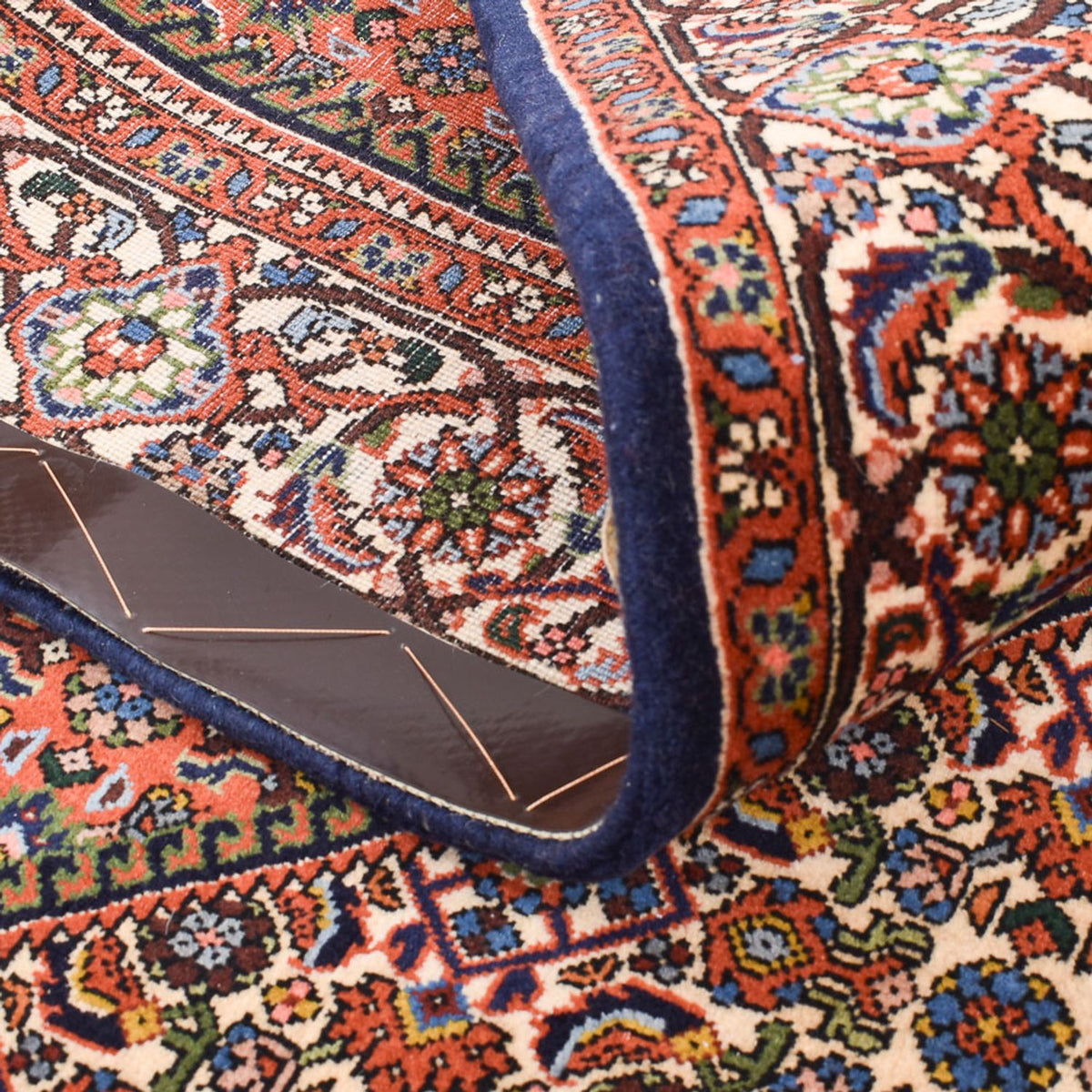 Alfombra persa - Bidjar - 163 x 110 cm - óxido