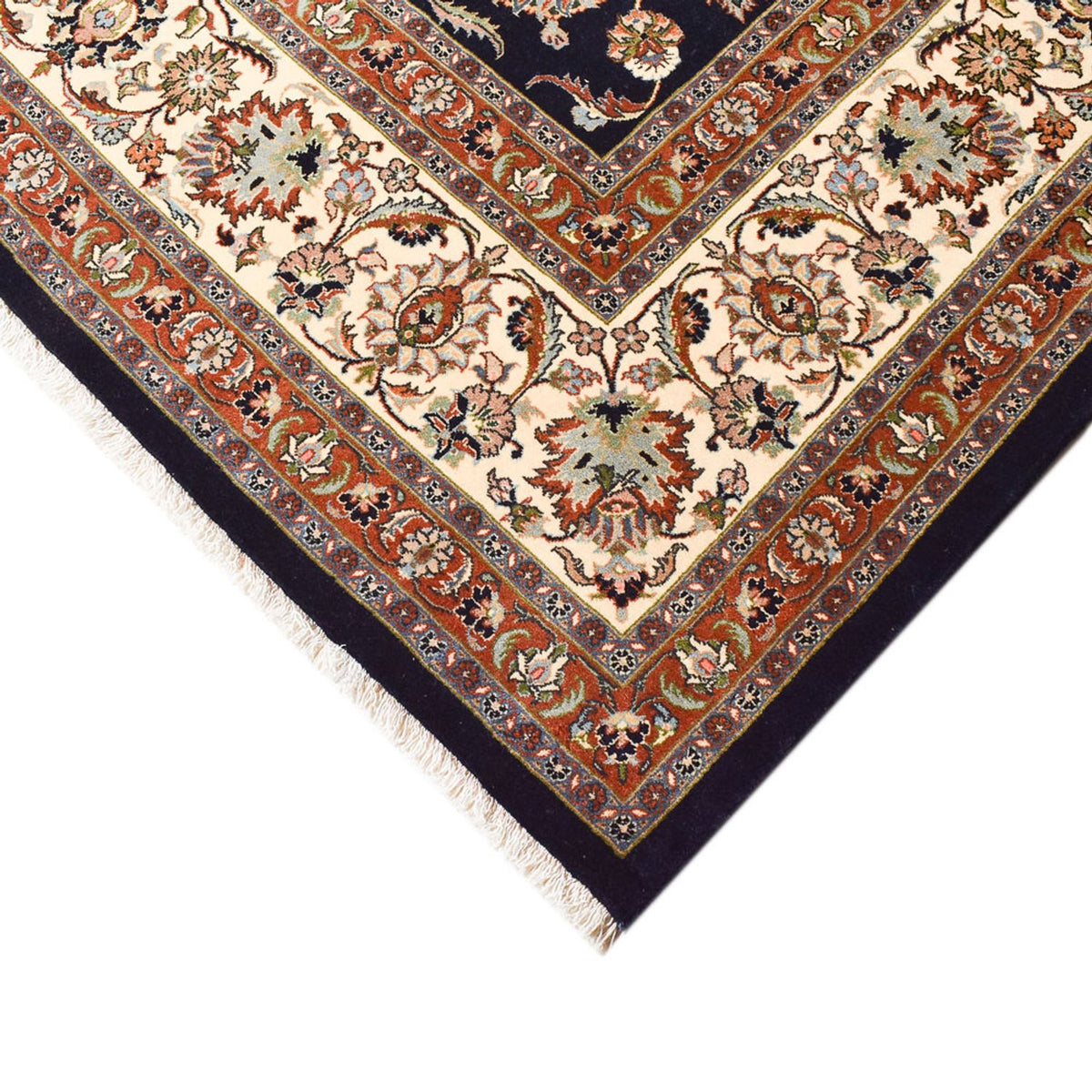 Alfombra persa - Clásica - Real - 393 x 302 cm - azul oscuro