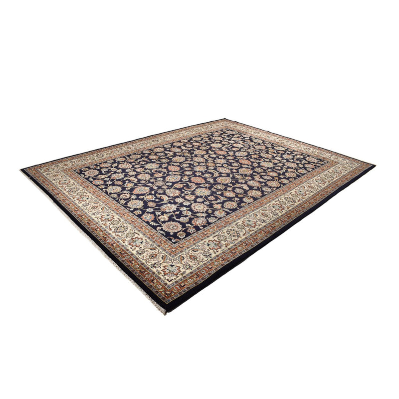 Alfombra persa - Clásica - Real - 393 x 302 cm - azul oscuro
