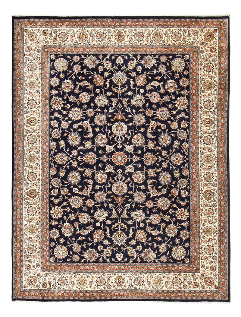 Alfombra persa - Clásica - Real - 394 x 300 cm - azul oscuro