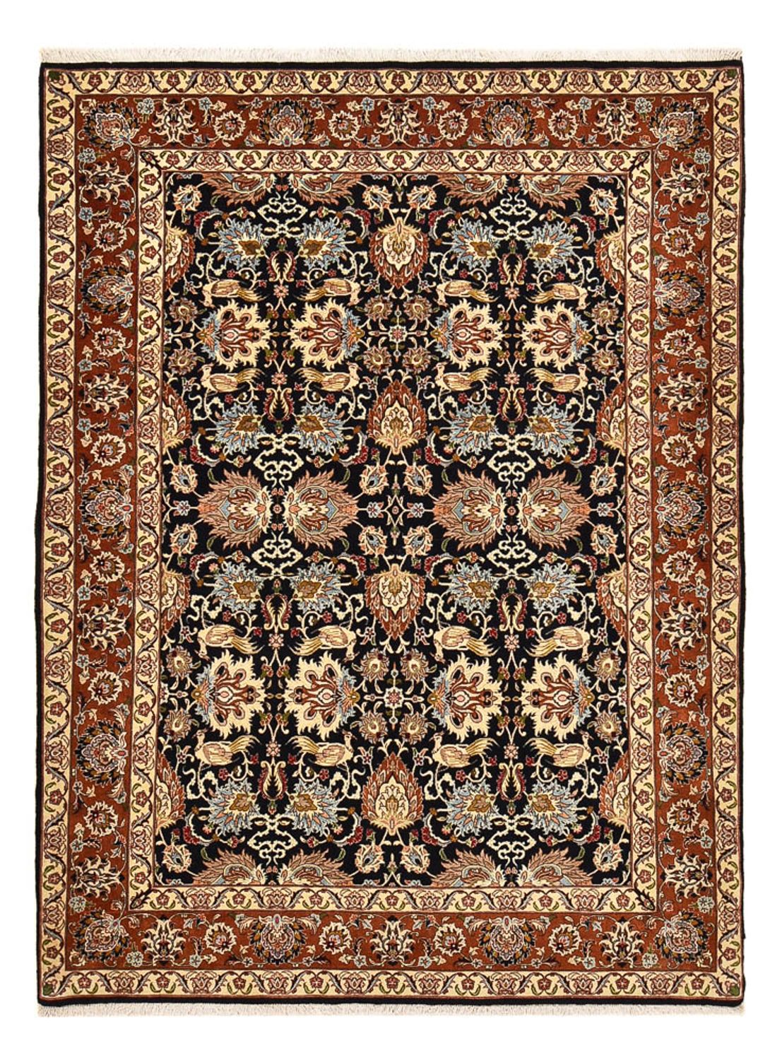 Alfombra persa - Bidjar - 237 x 178 cm - azul oscuro