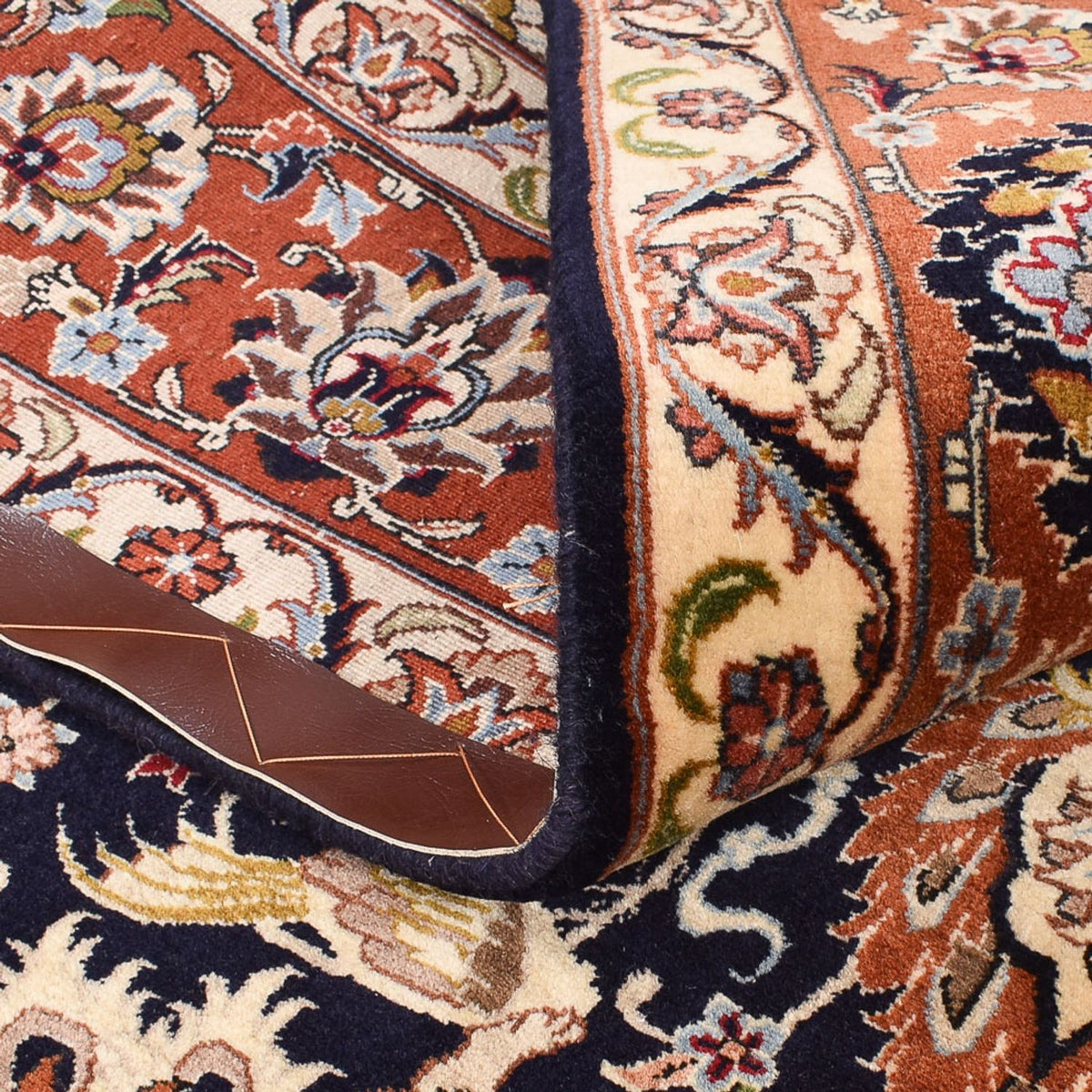 Alfombra persa - Bidjar - 237 x 178 cm - azul oscuro