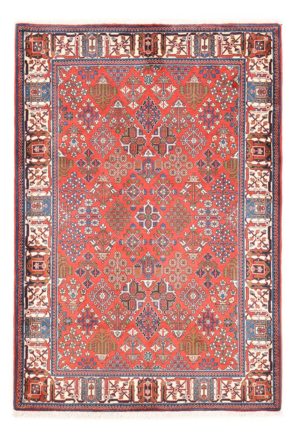 Alfombra persa - Nómada - 200 x 140 cm - rojo