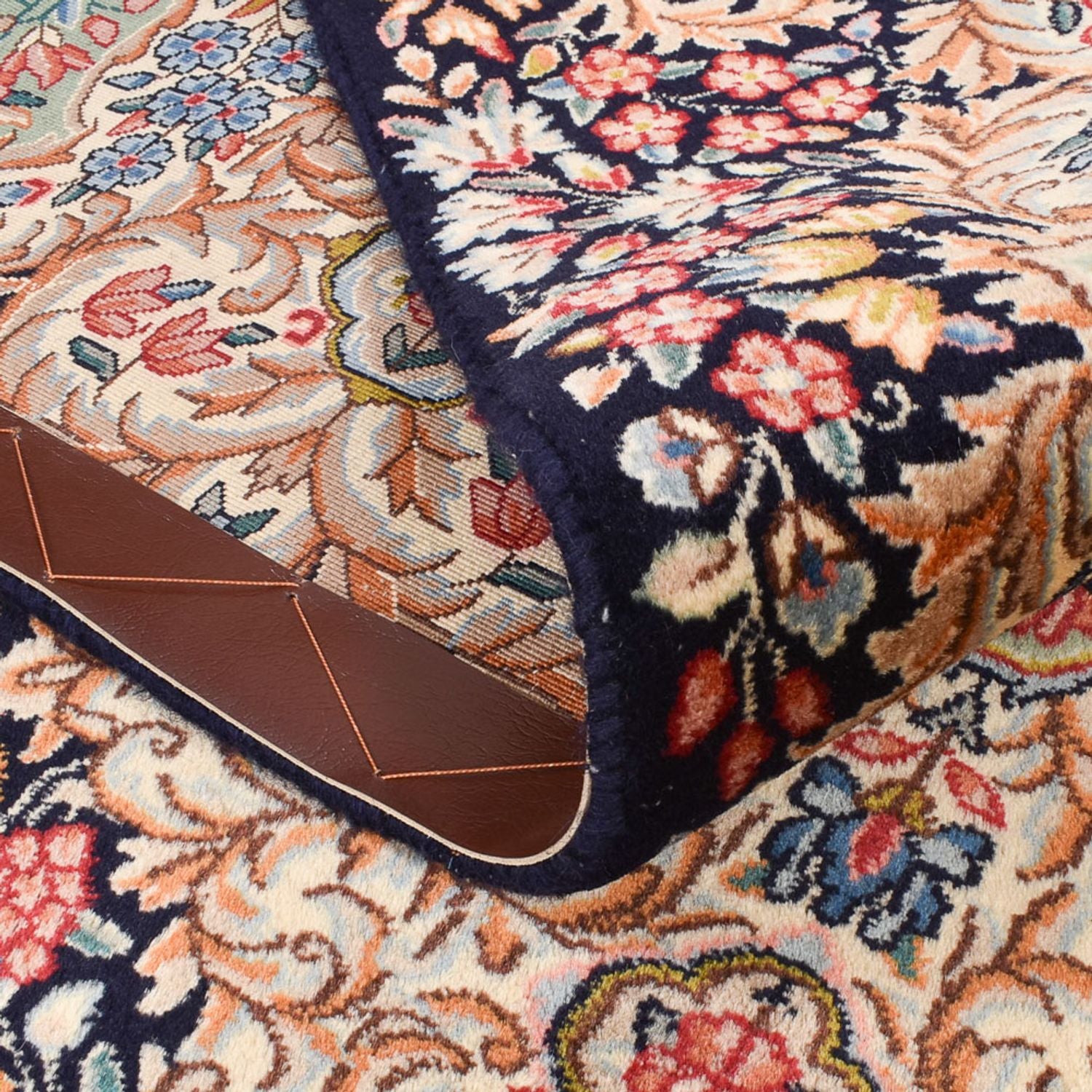 Alfombra persa - Real - 236 x 153 cm - azul oscuro
