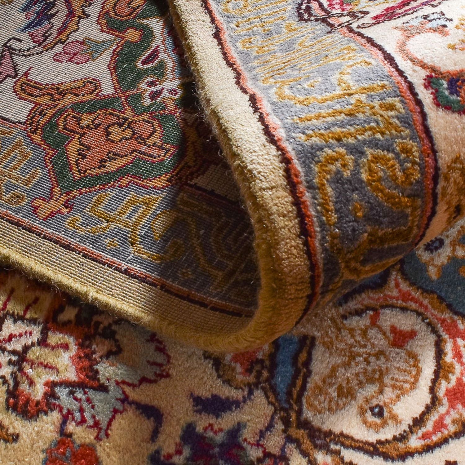 Alfombra persa - Keshan - 334 x 240 cm - arena