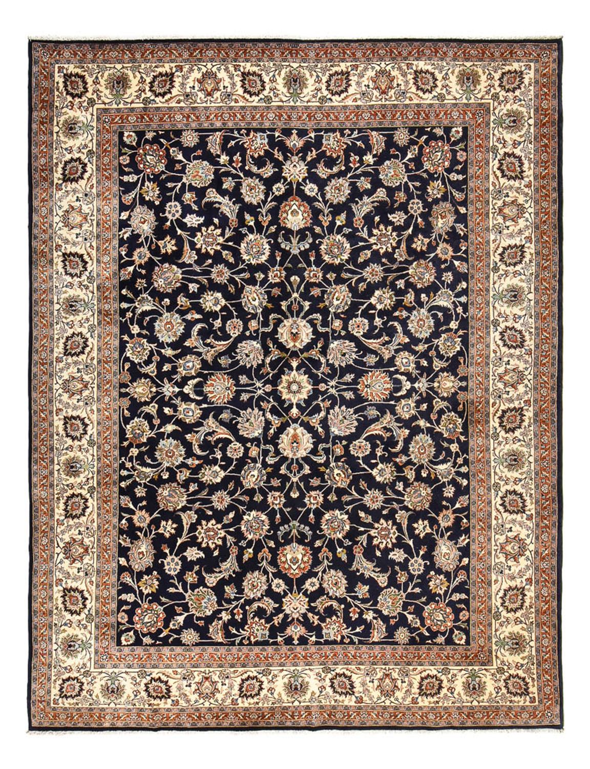 Alfombra persa - Clásica - Real - 390 x 294 cm - azul oscuro
