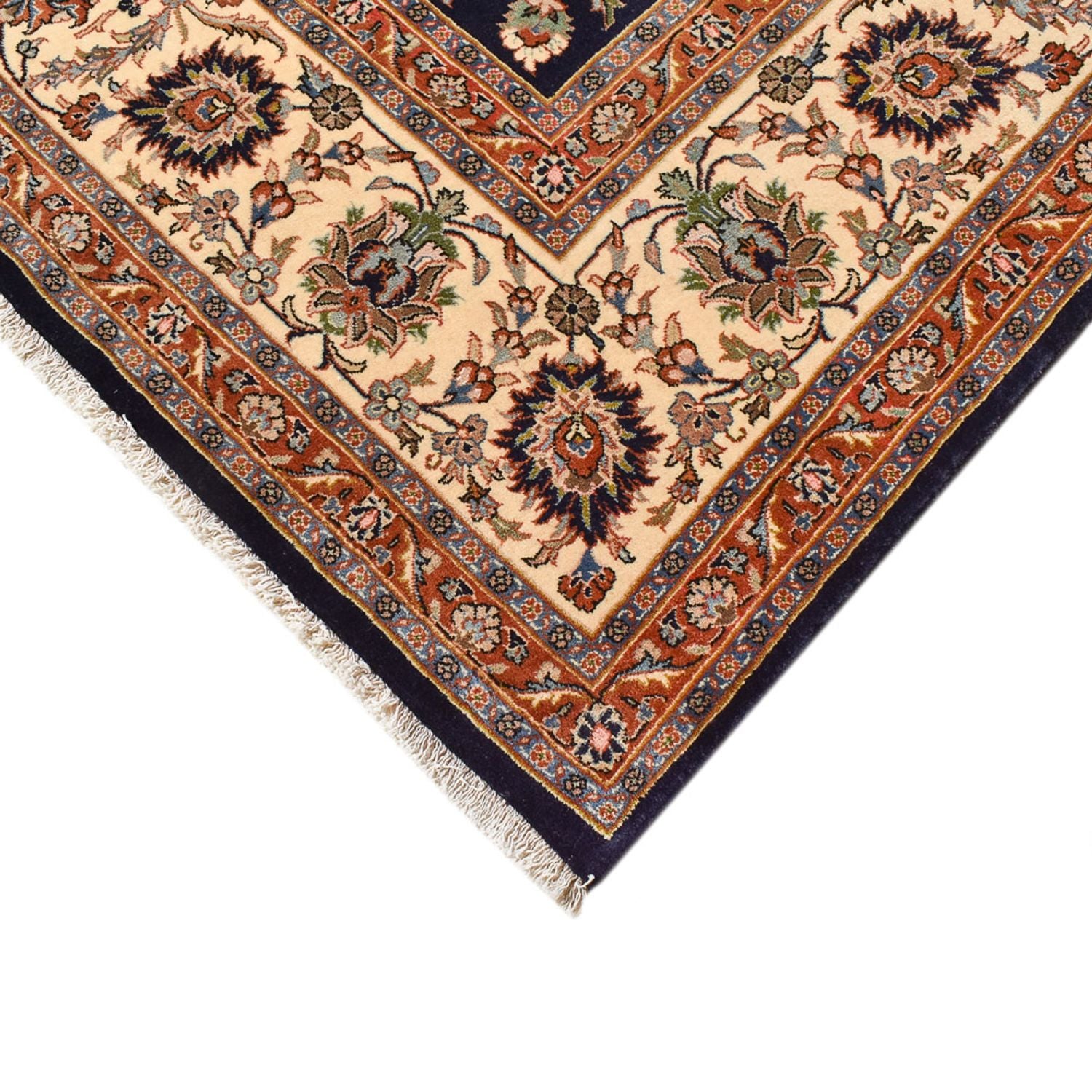 Alfombra persa - Clásica - Real - 390 x 294 cm - azul oscuro