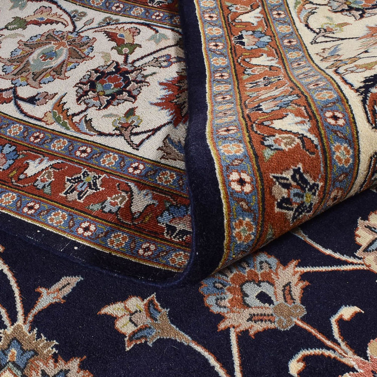 Alfombra persa - Clásica - Real - 390 x 301 cm - azul oscuro