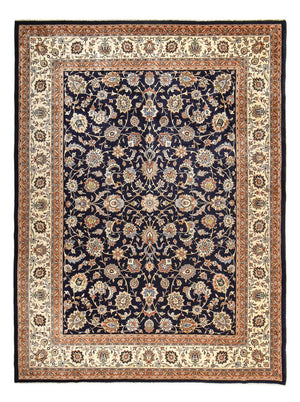 Alfombra persa - Clásica - Real - 400 x 303 cm - azul oscuro