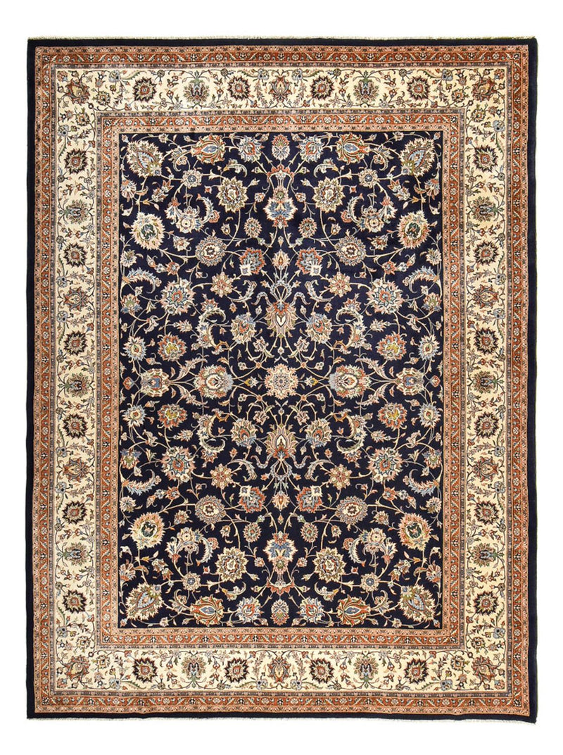 Alfombra persa - Clásica - Real - 400 x 303 cm - azul oscuro