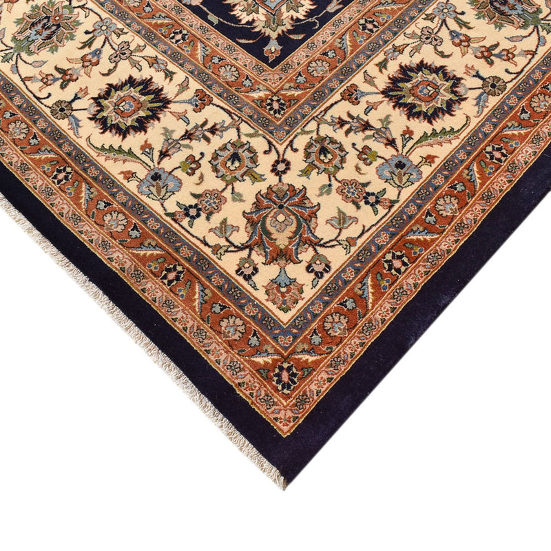 Alfombra persa - Clásica - Real - 400 x 303 cm - azul oscuro